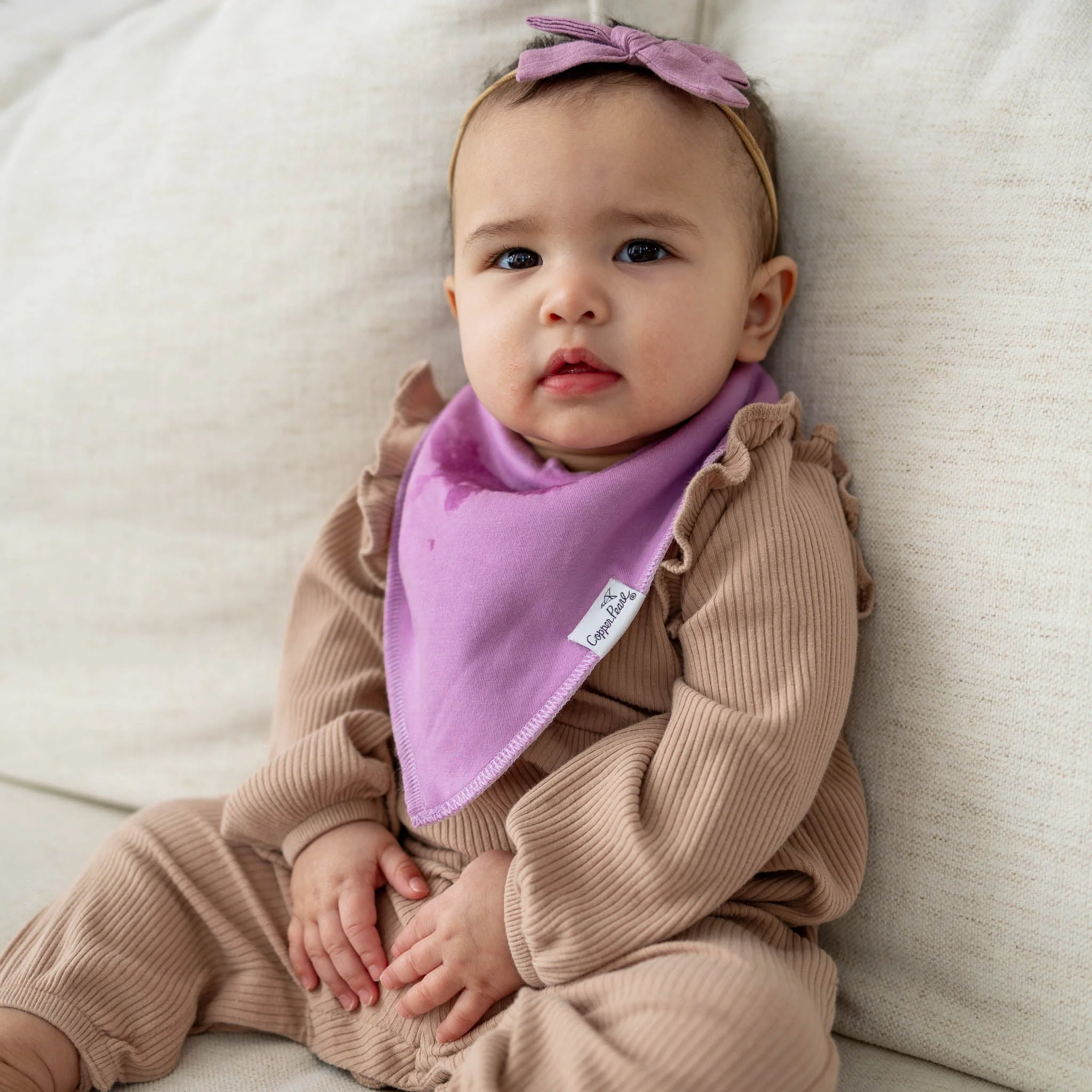 Single Bandana Bib - Flora by Copper Pearl - Image 7