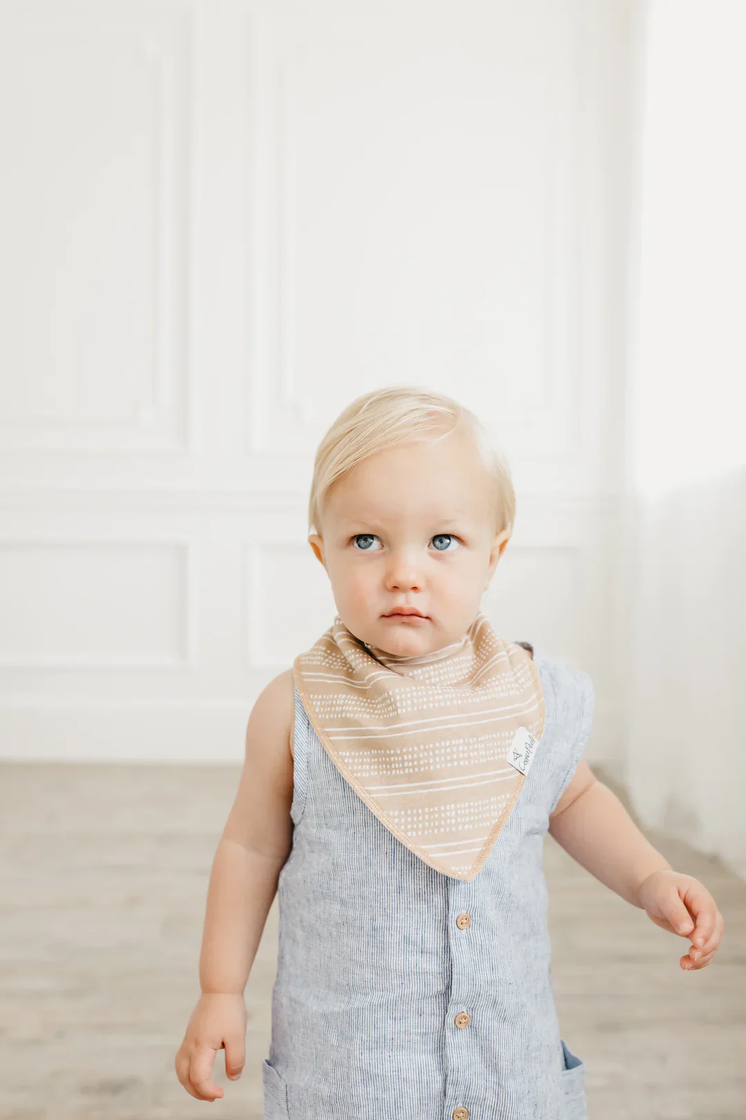 Single Bandana Bib - Peanut by Copper Pearl - Image 3