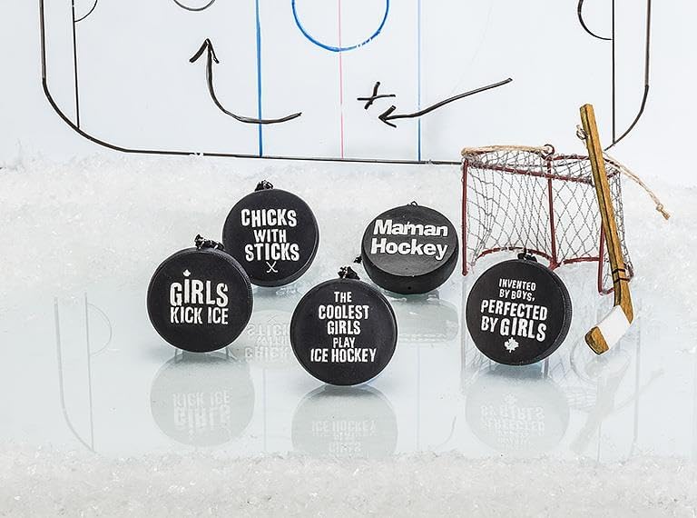 Single Hockey Stick Ornament by Abbott - Image 2