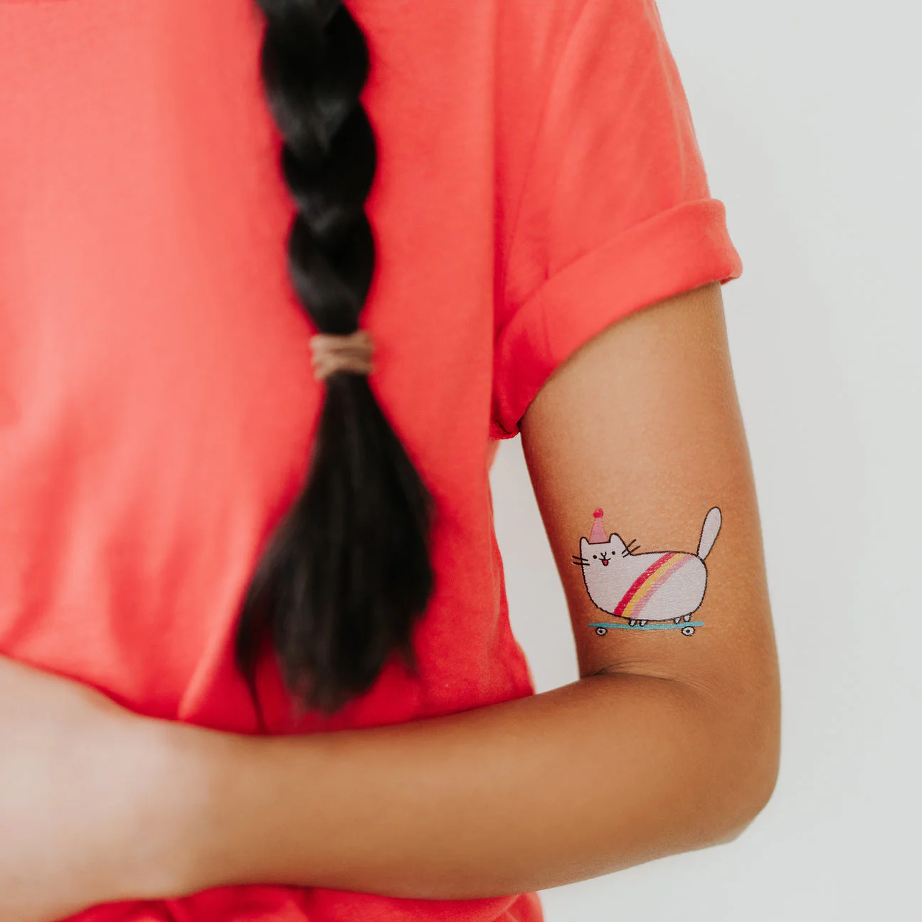 Skateboard Kitty Tattoo Pair by Tattly - Image 3