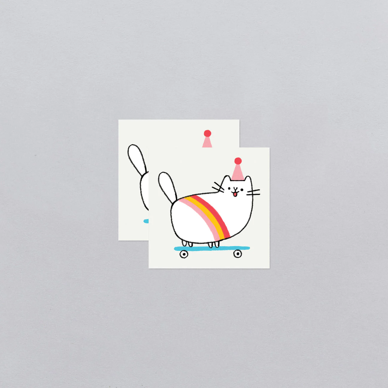 Skateboard Kitty Tattoo Pair by Tattly - Image 5