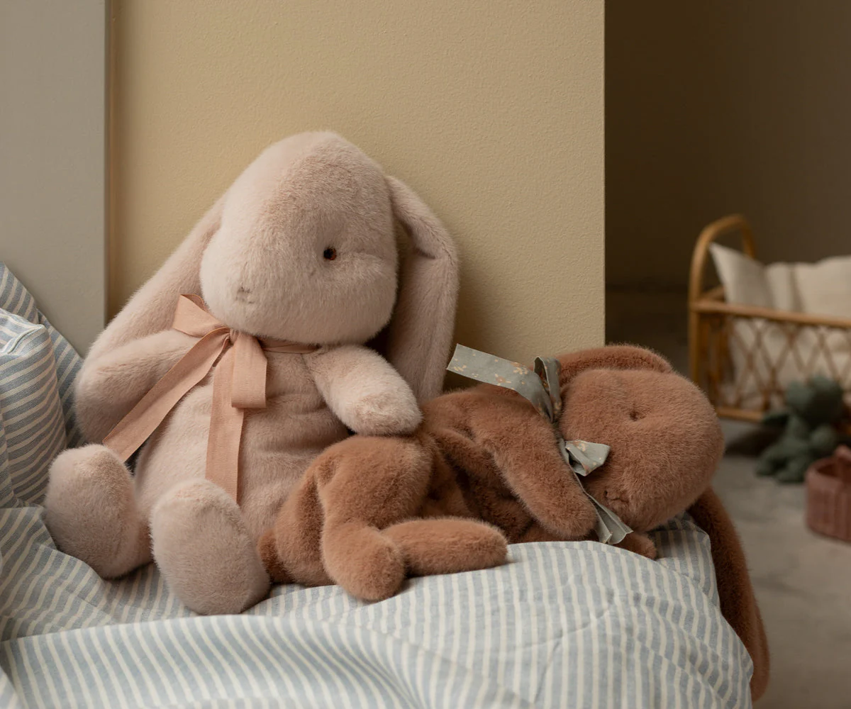 Sleeping Bunny Plush, Small - Soft Brown by Maileg - Image 2