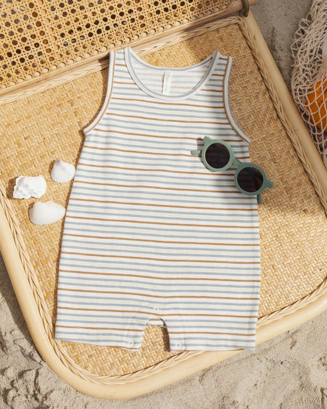 Sleeveless One-Piece - Vintage Stripe by Rylee + Cru - Image 2