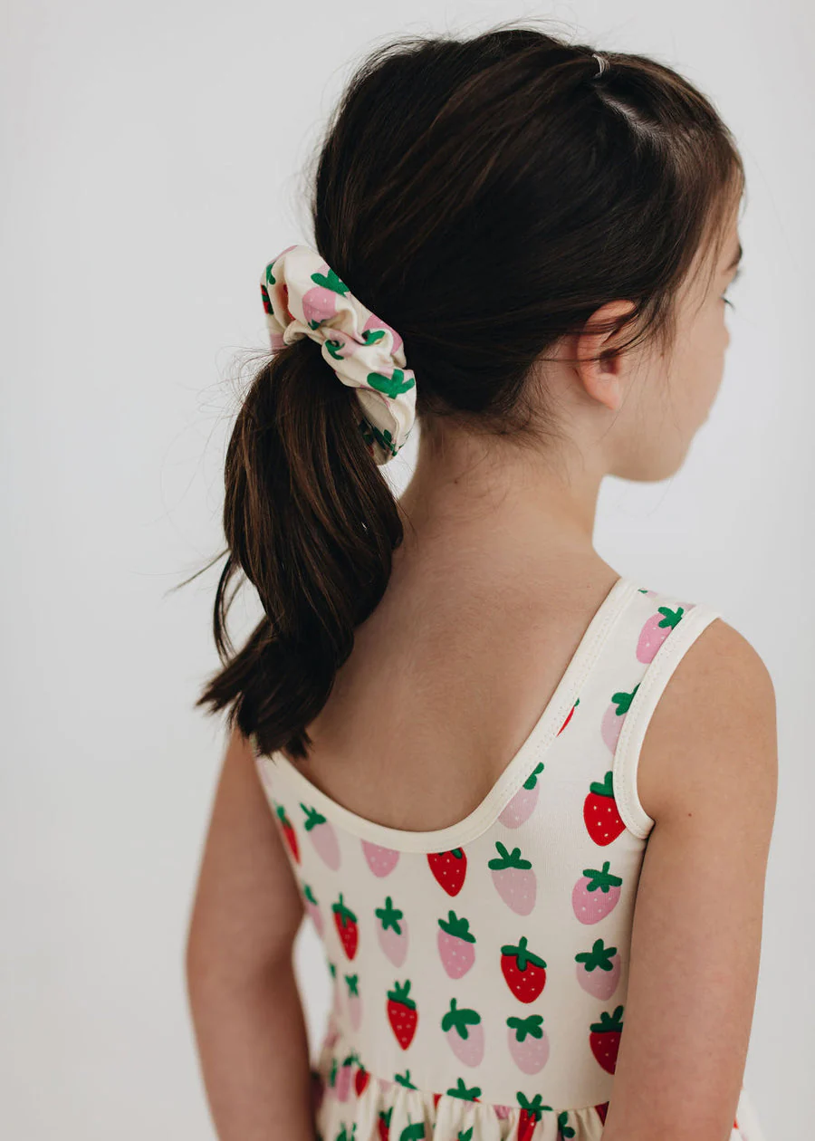 Sleeveless Twirl Dress in Strawberry Blush by Good Apples - Image 2
