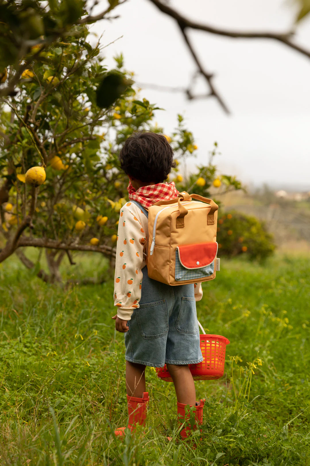 Small Farmhouse Envelope Backpack - Pear Jam by Sticky Lemon - Image 5