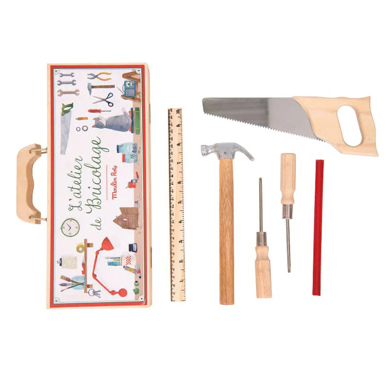 Small Tool Set Box by Moulin Roty - Image 2