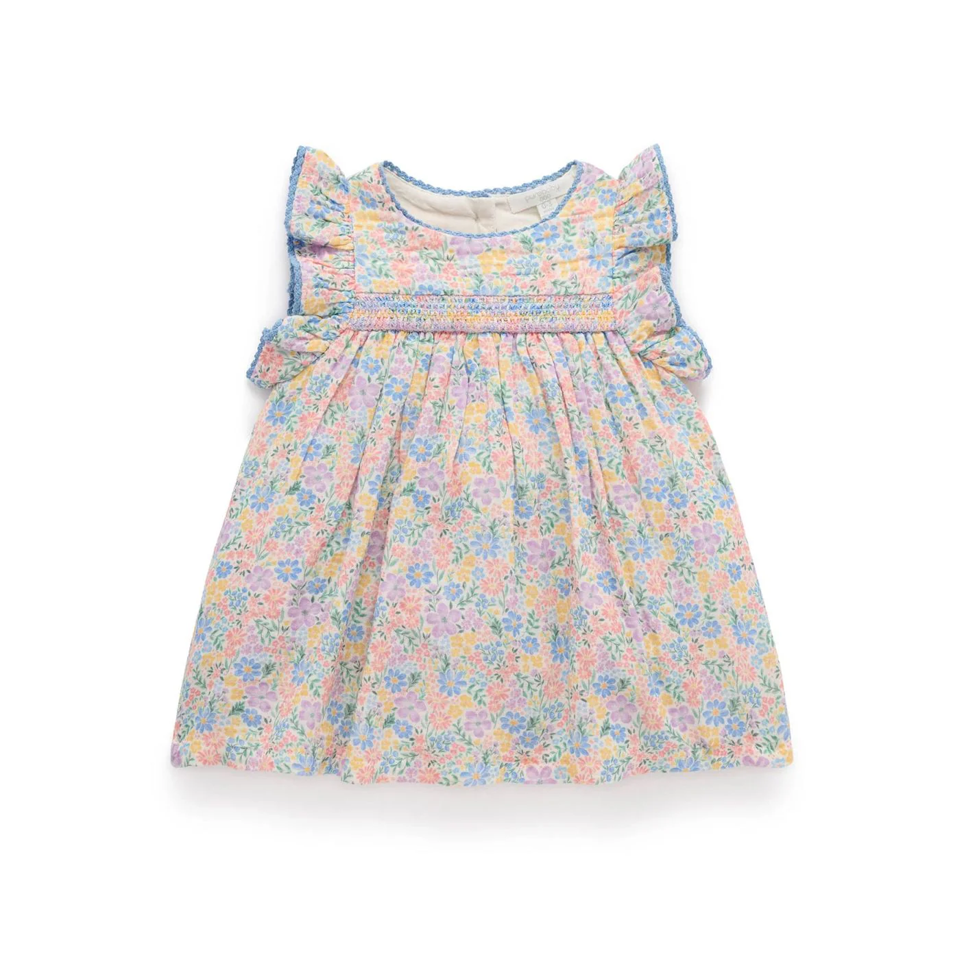 Smocked Dress - Isabella Print by Purebaby