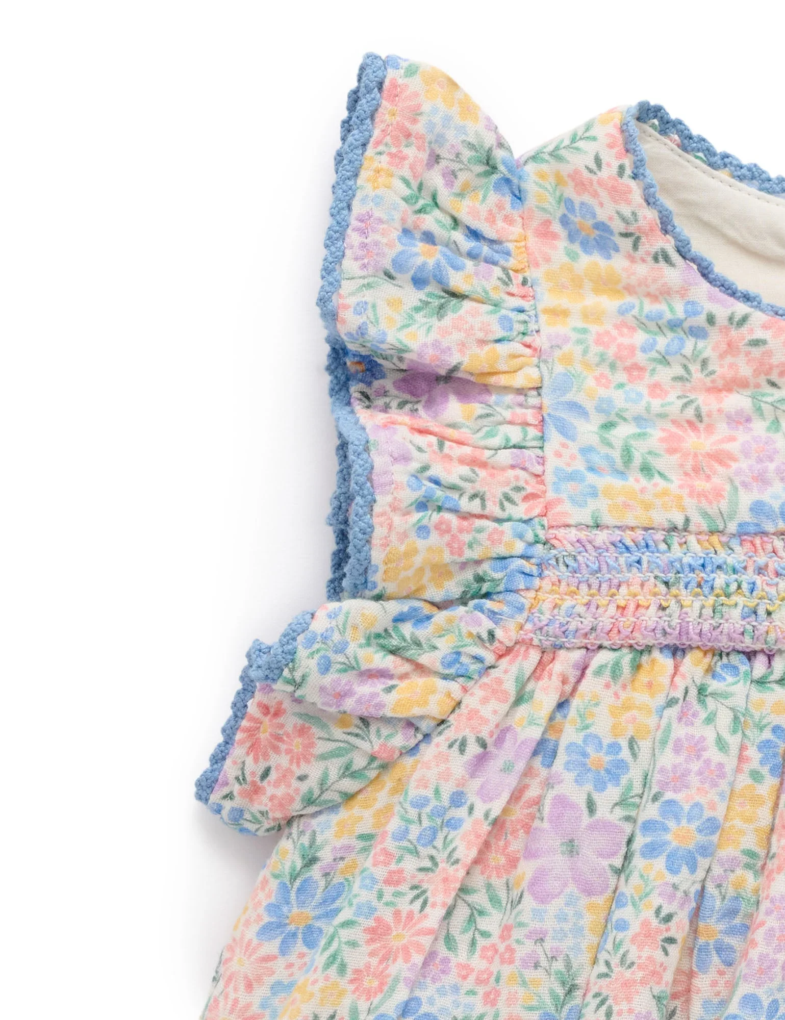 Smocked Dress - Isabella Print by Purebaby - Image 5