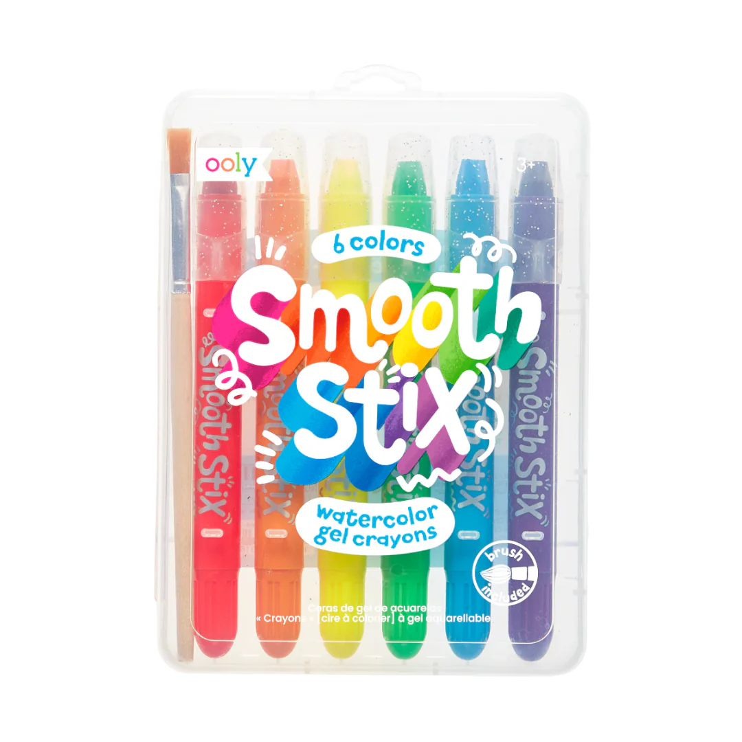 Smooth Stix Watercolor Gel Crayons - Set of 6 by OOLY