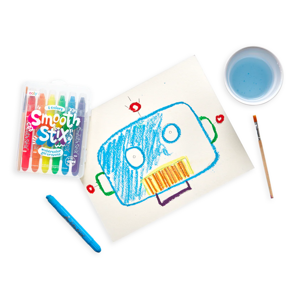 Smooth Stix Watercolor Gel Crayons - Set of 6 by OOLY - Image 5