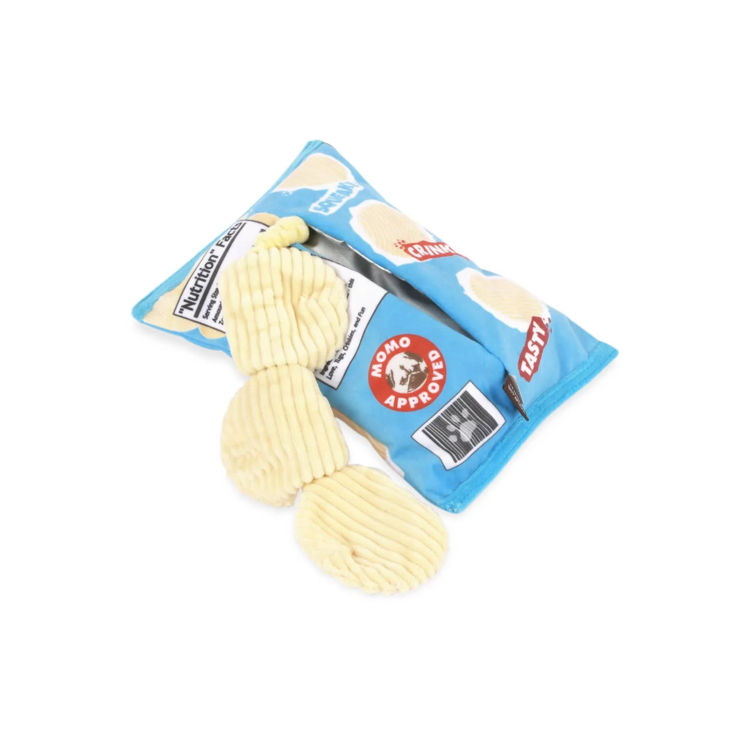 Snack Attack Fluffles Chips Dog Toy by P.L.A.Y. - Image 4