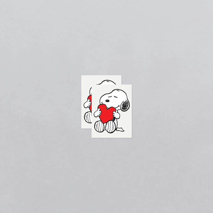 Snoopy Heart Hug Tattoo Pair by Tattly - Image 3