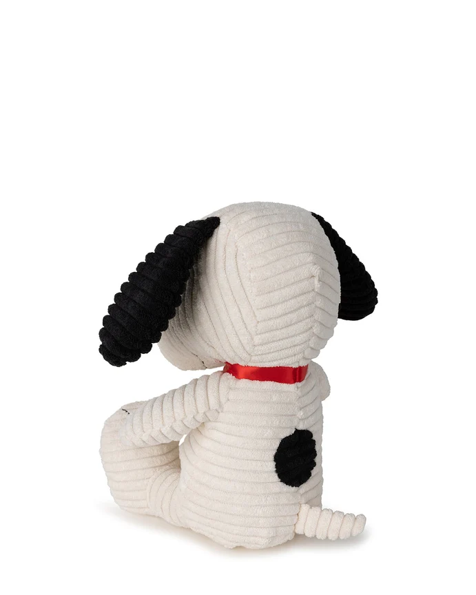 Snoopy Sitting Corduroy 7.5" Plush Toy by Bon Ton Toys - Image 2