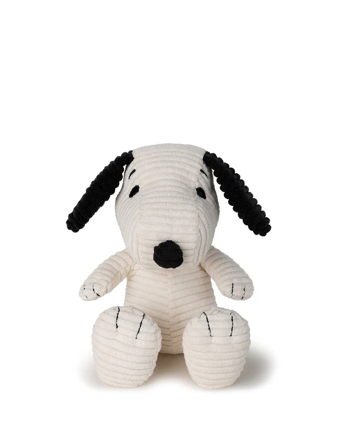 Snoopy Sitting Corduroy 7.5" Plush Toy by Bon Ton Toys - Image 3