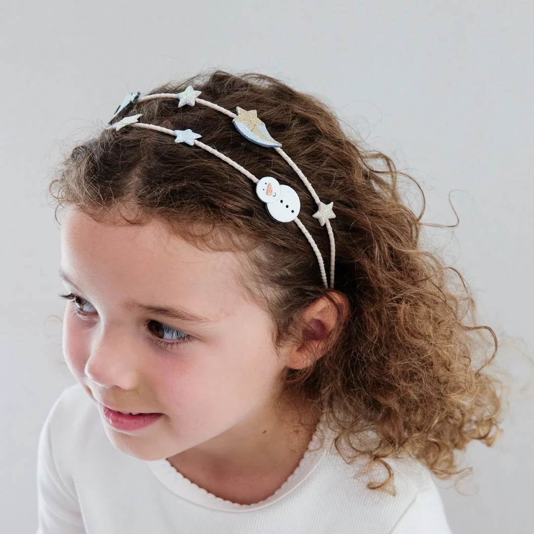 Snowman Double Alice Headband by Mimi & Lula - FINAL SALE - Image 2