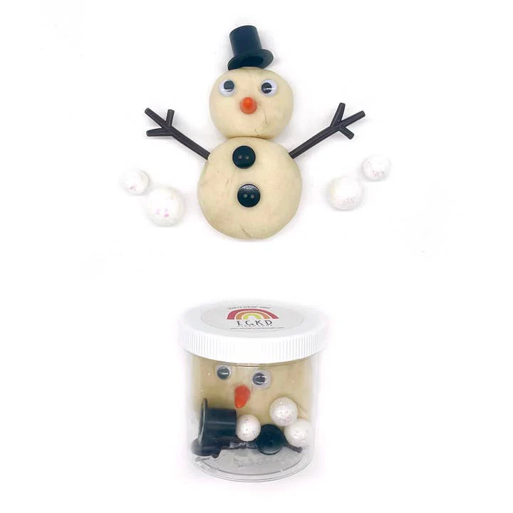 Snowman Mini Dough-To-Go by Earth Grown KidDoughs - Image 2