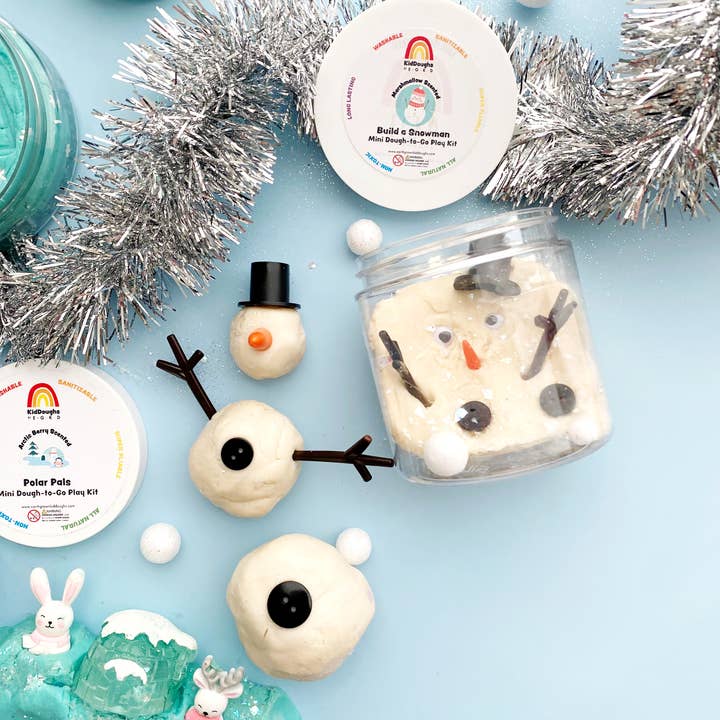 Snowman Mini Dough-To-Go by Earth Grown KidDoughs - Image 3