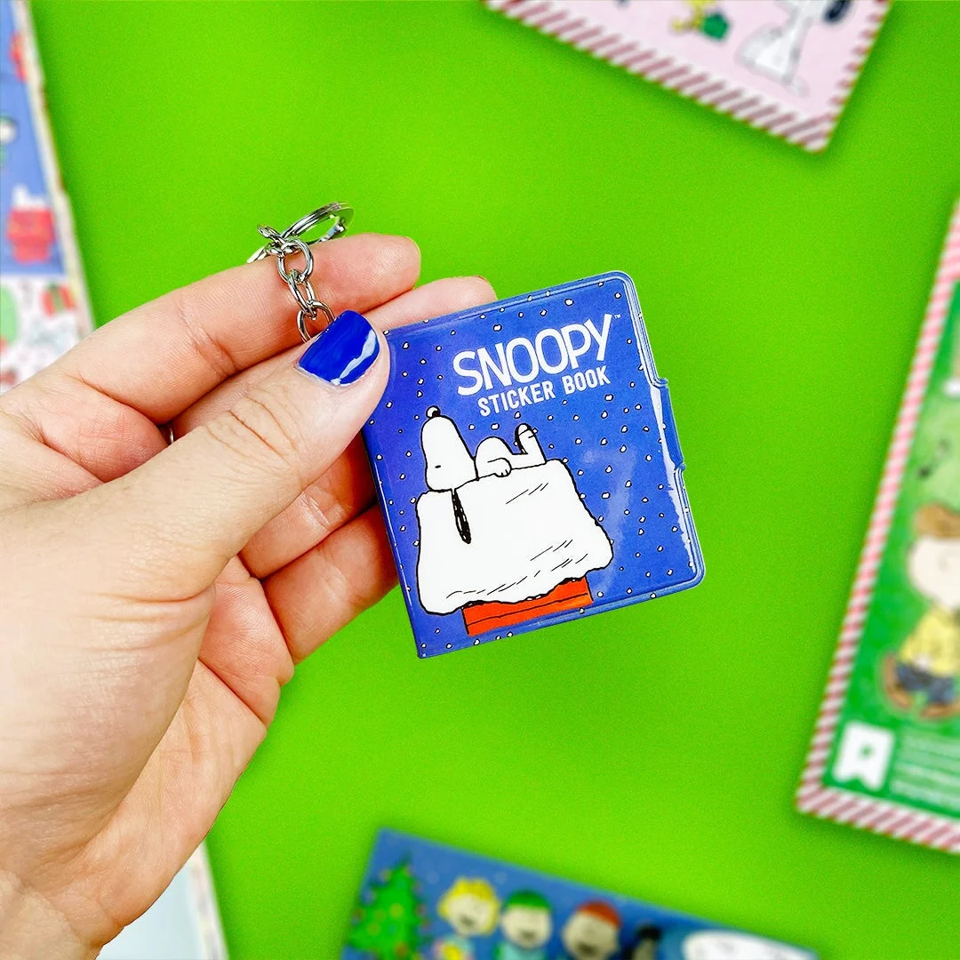 Snowy Snoopy Mini Sticker Book Keychain by Pipsticks - Image 2