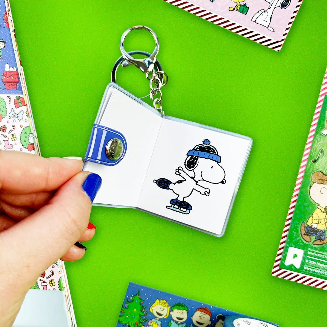 Snowy Snoopy Mini Sticker Book Keychain by Pipsticks - Image 4