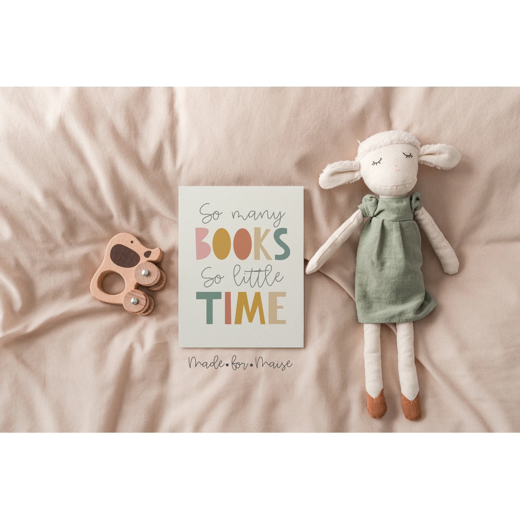 So Many Books Wall Art Print by Made for Maise - Image 2