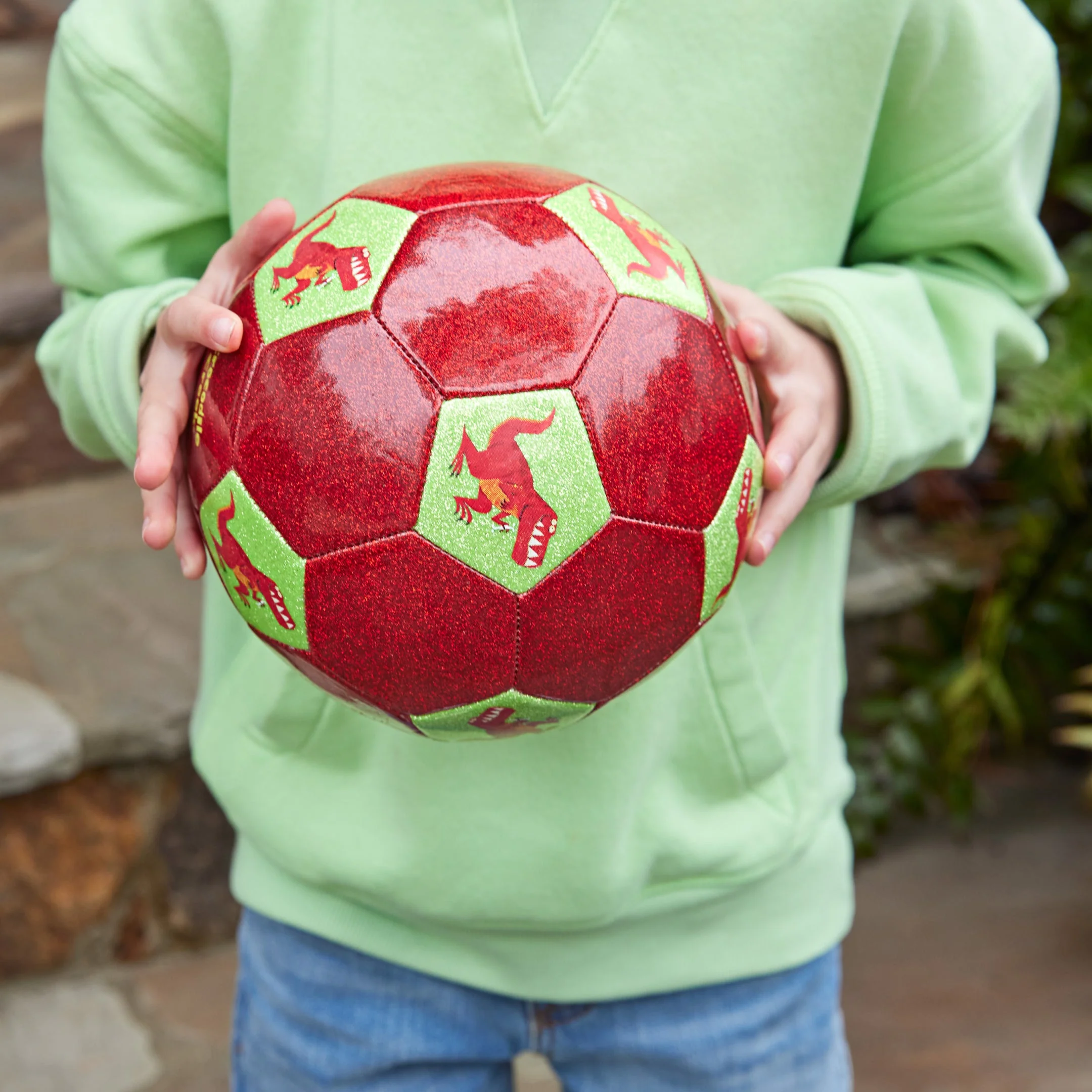 Soccer Ball Size 3 - Glitter Dinosaurs by Crocodile Creek - Image 2
