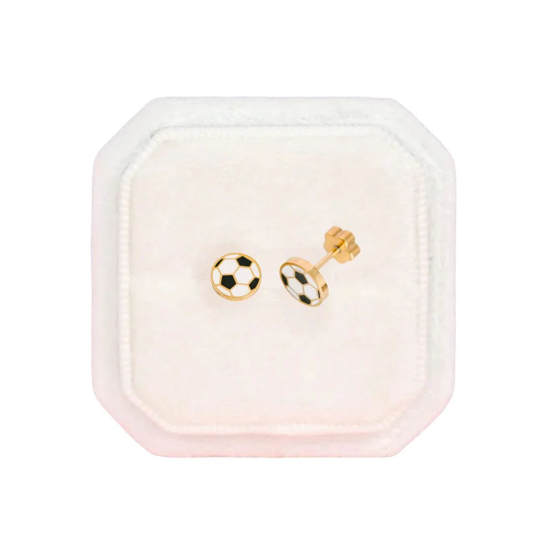 Soccer Earrings by Pierced
