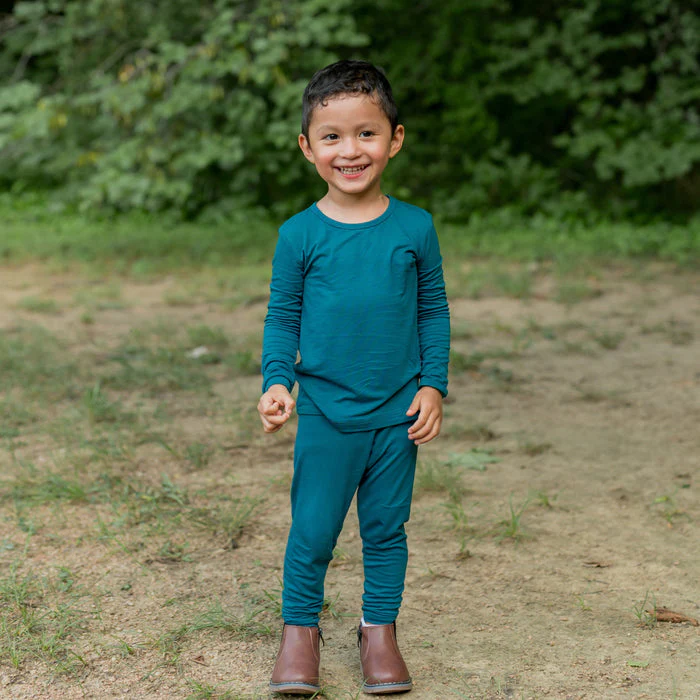 Solid Long Sleeve Toddler Pajama Set - Loch by Kyte Baby - Image 2