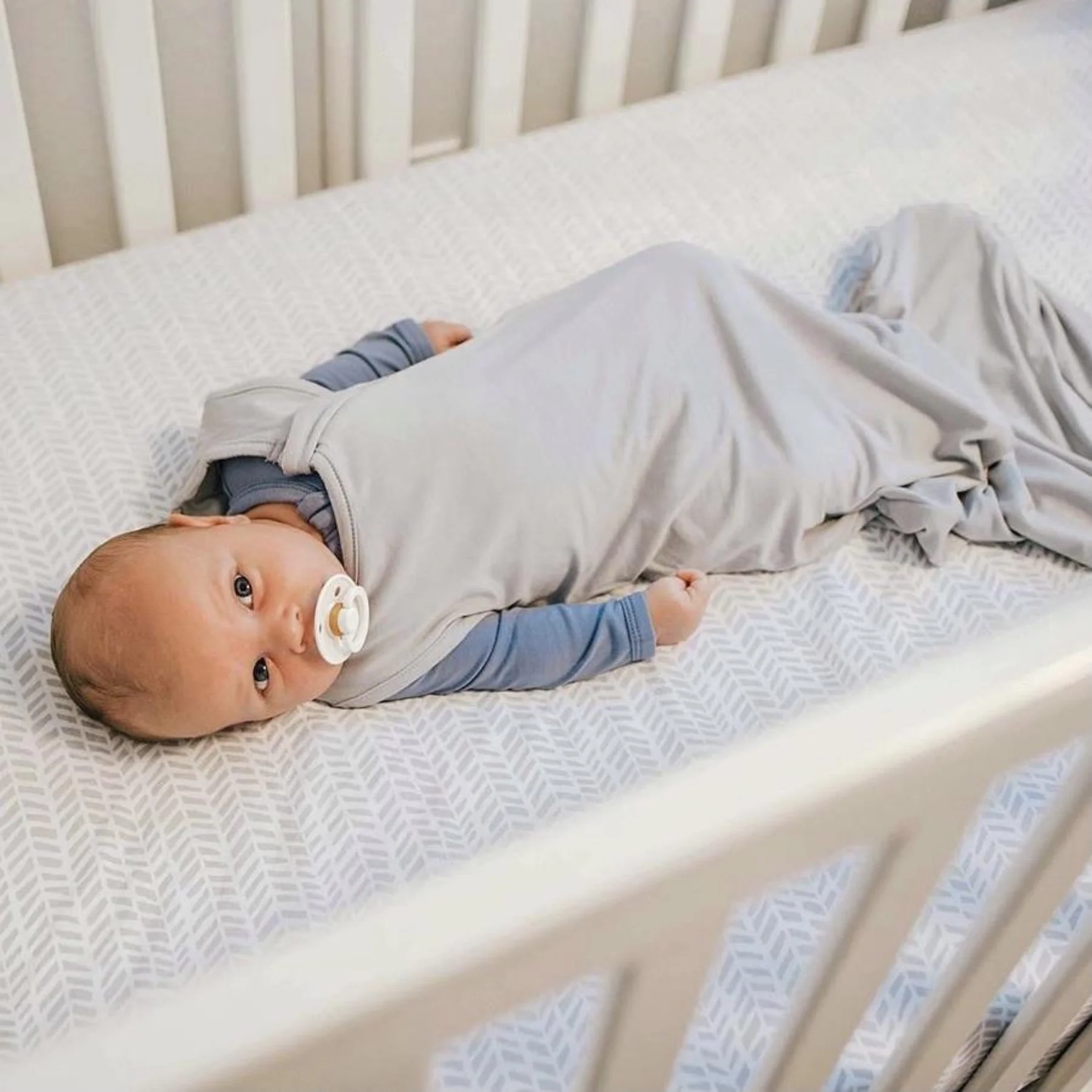 Solid Sleep Bag Tog 0.5 - Storm by Kyte Baby - Image 4