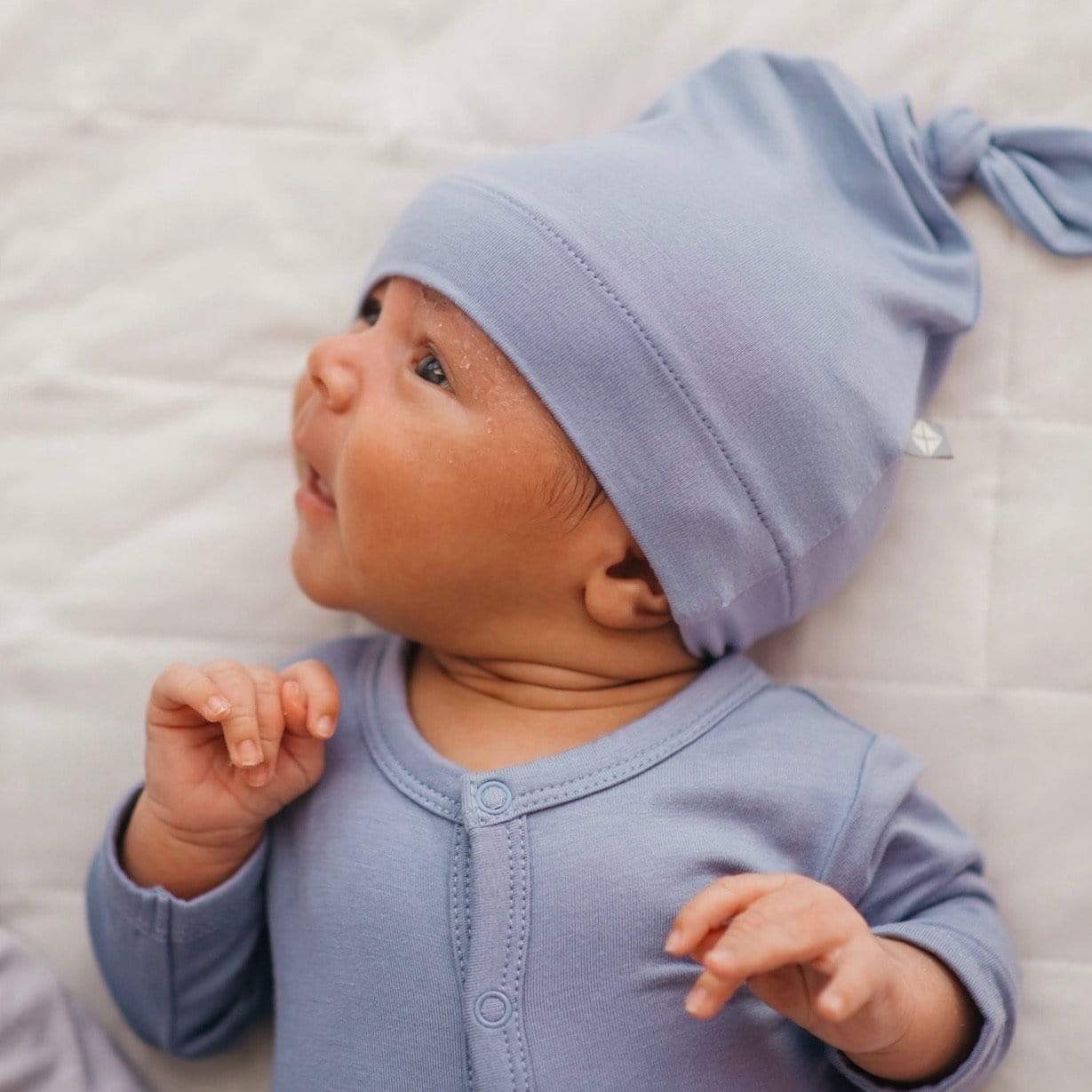 Knotted Cap - Slate by Kyte Baby - Image 3