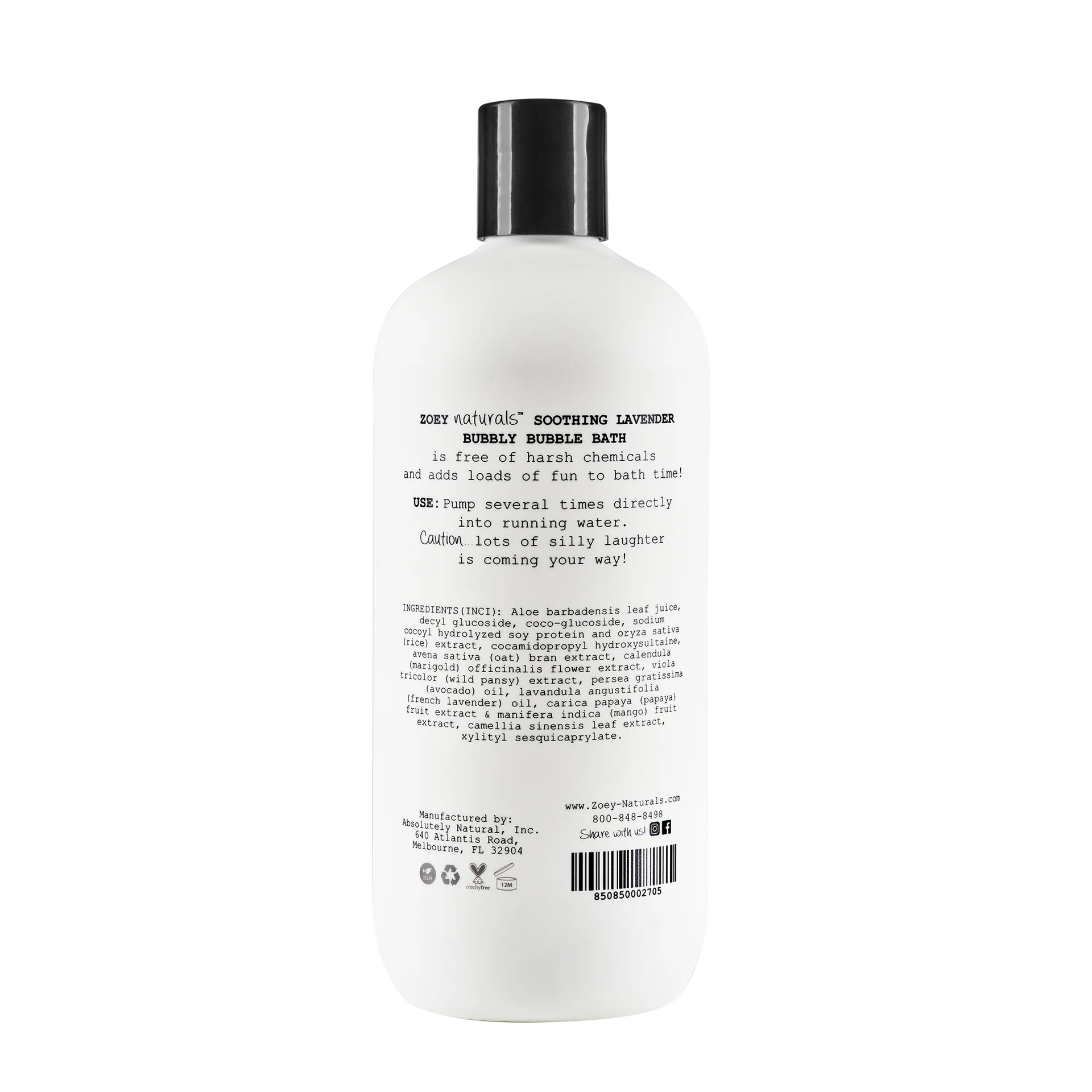 Soothing Lavender Bubbly Bubble Bath by Zoey Naturals - Image 3
