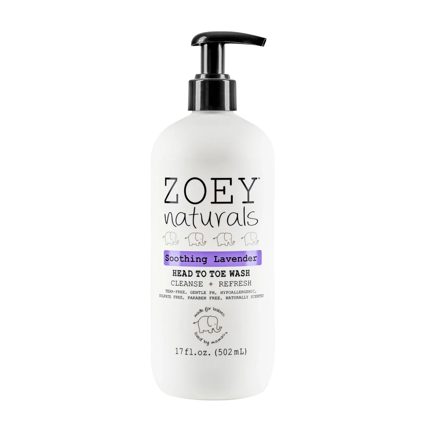 Soothing Lavender Head to Toe Wash by Zoey Naturals