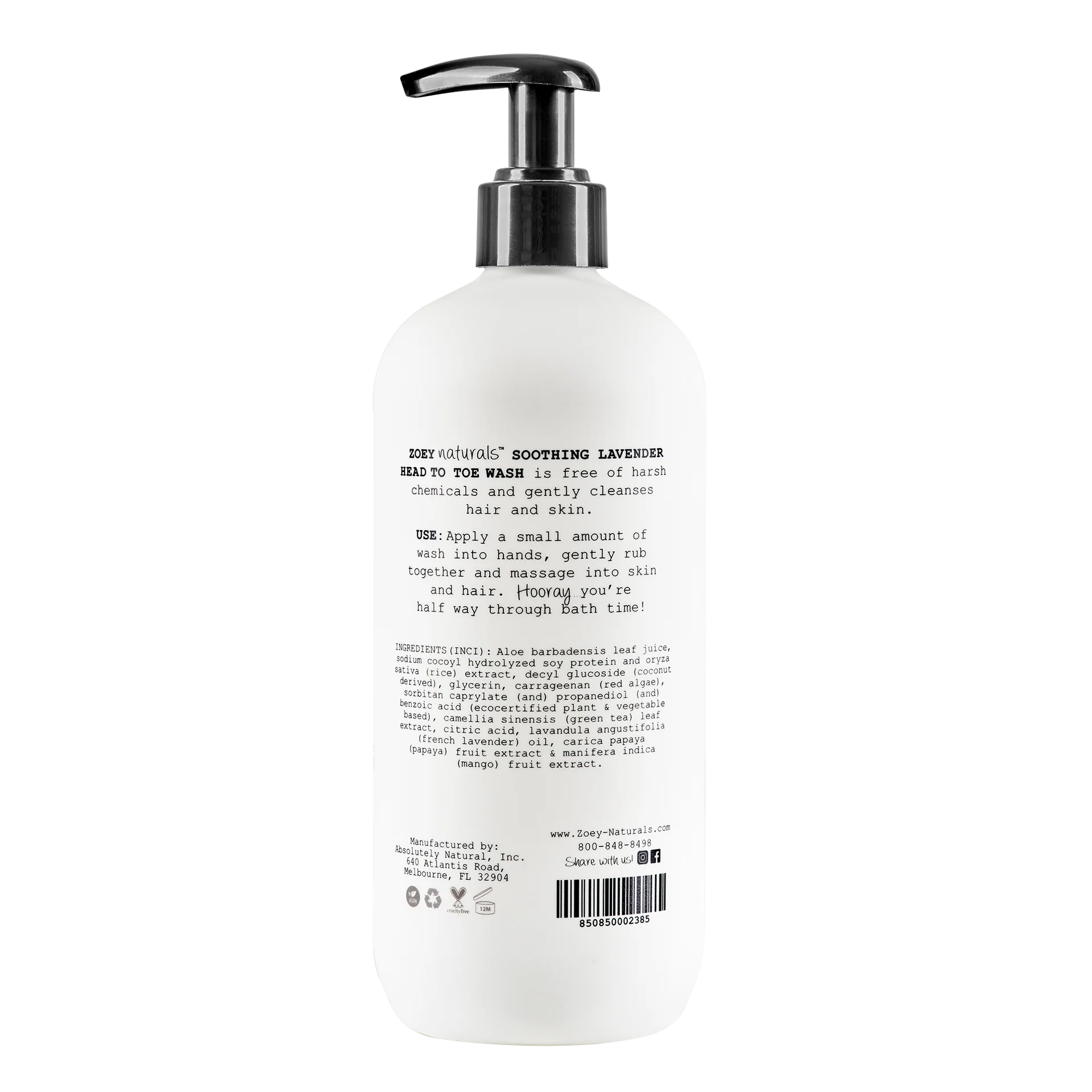 Soothing Lavender Head to Toe Wash by Zoey Naturals - Image 4