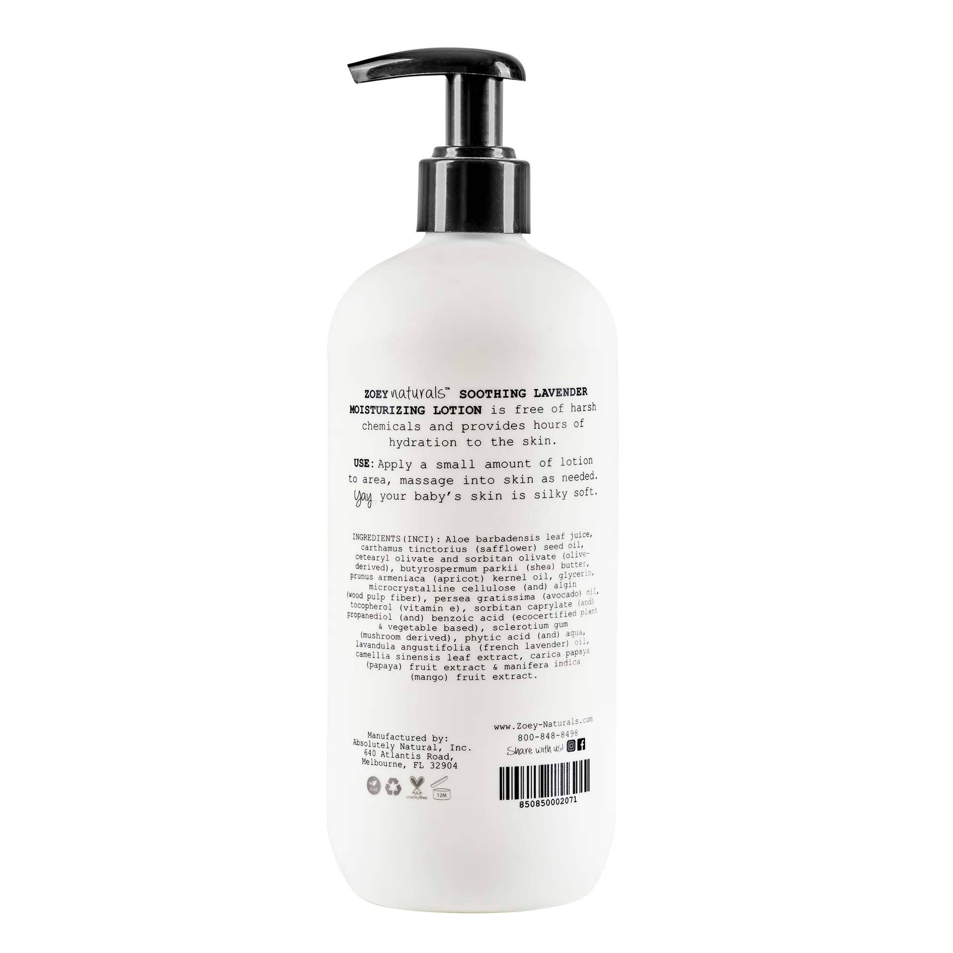 Soothing Lavender Moisturizing Lotion by Zoey Naturals - Image 4