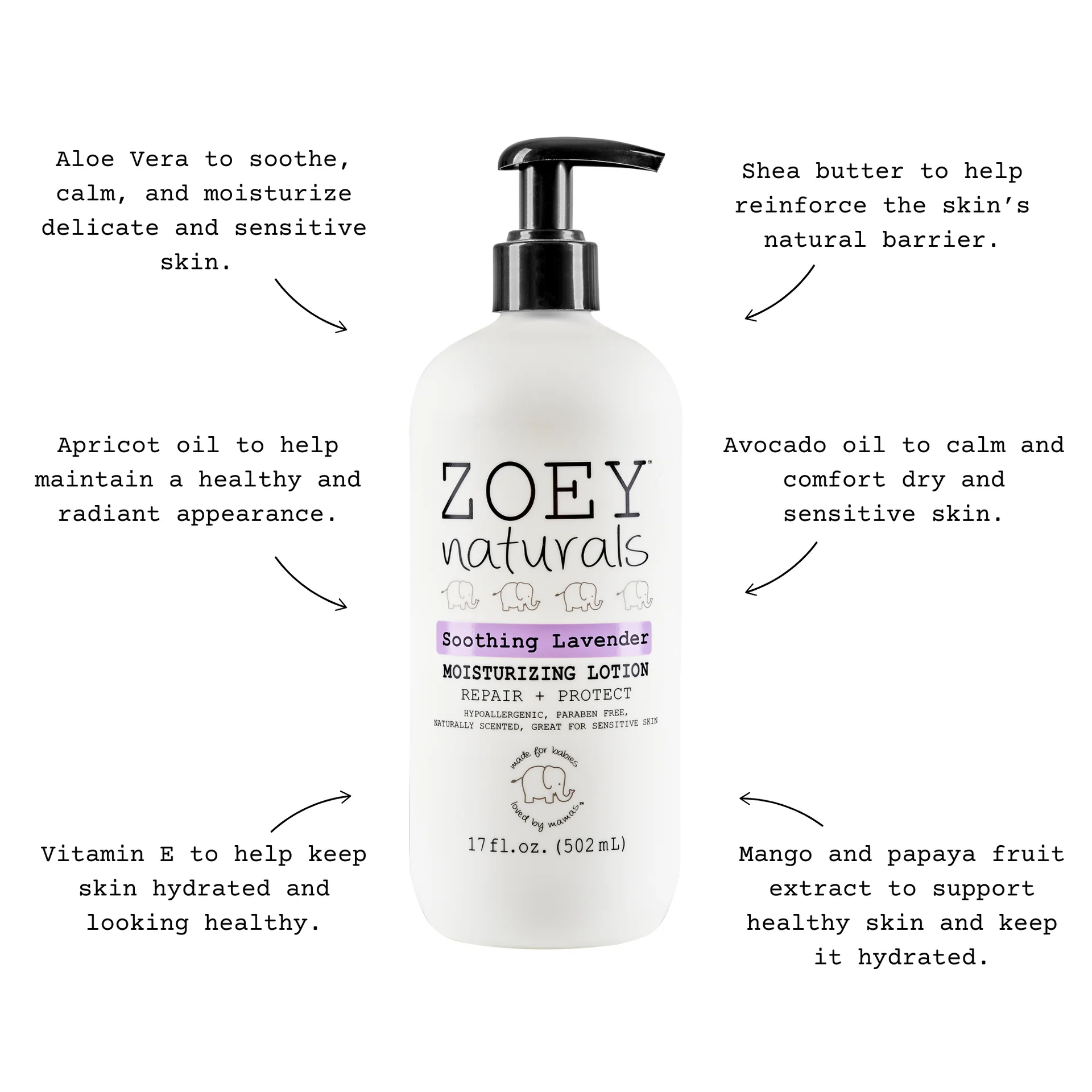 Soothing Lavender Moisturizing Lotion by Zoey Naturals - Image 5