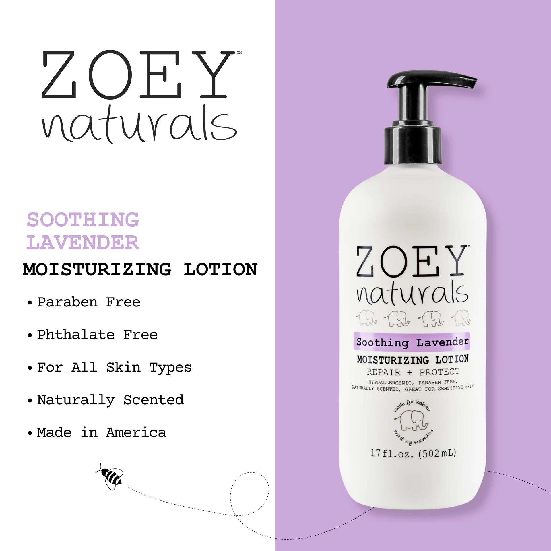Soothing Lavender Moisturizing Lotion by Zoey Naturals - Image 6