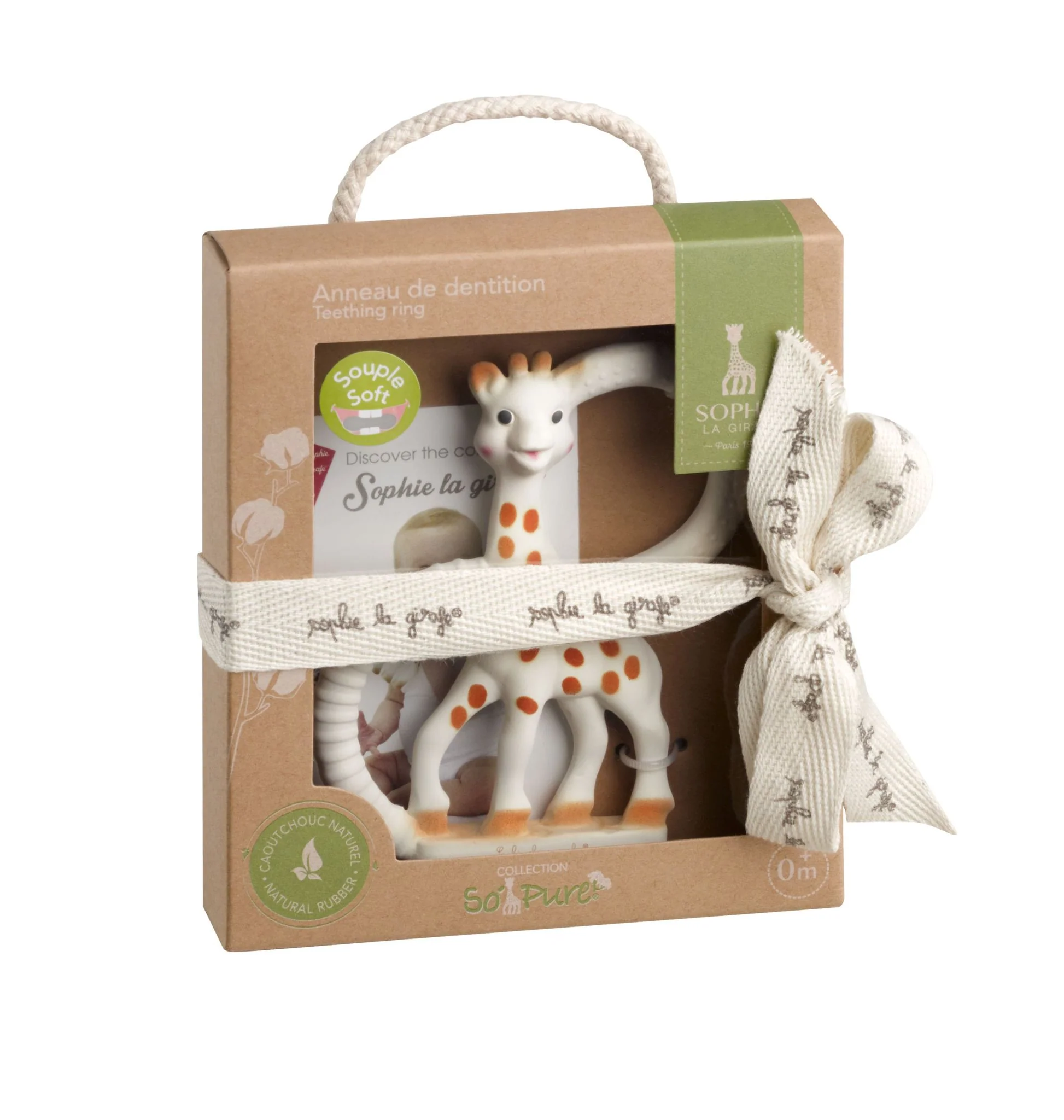 So Pure Sophie Teether With Ring Handles - Vanilla by Vulli - Image 2