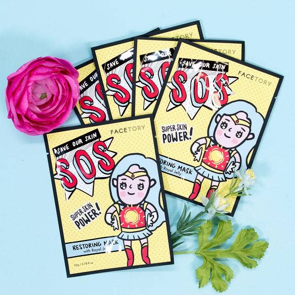 SOS Restoring Mask with Royal Jelly by Facetory - Image 2