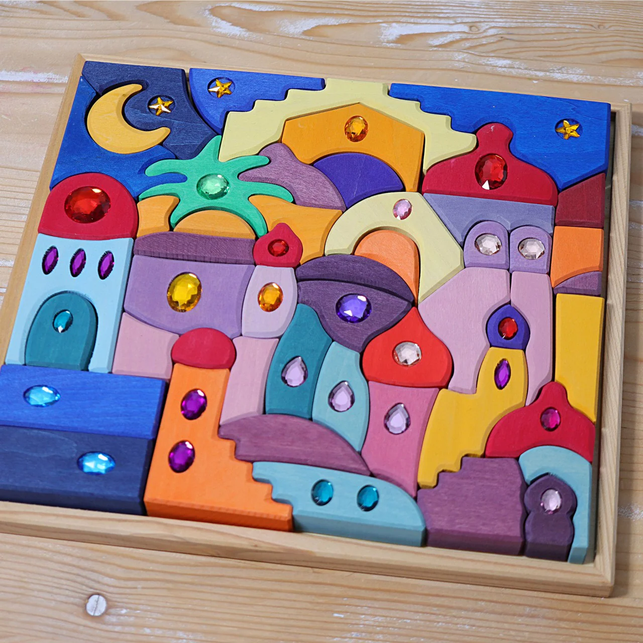 Sparkling Mandala Orient Wooden Blocks by Grimm's - Image 6