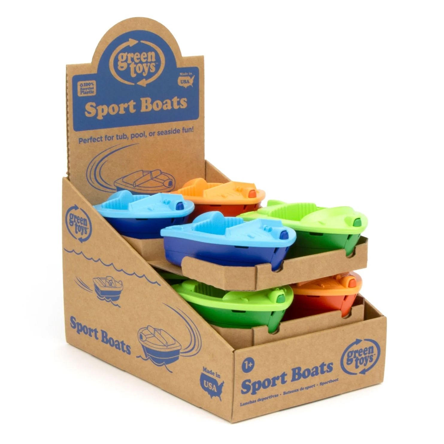 Recycled Sport Boat (1 Unit Assorted) by Green Toys - Image 6