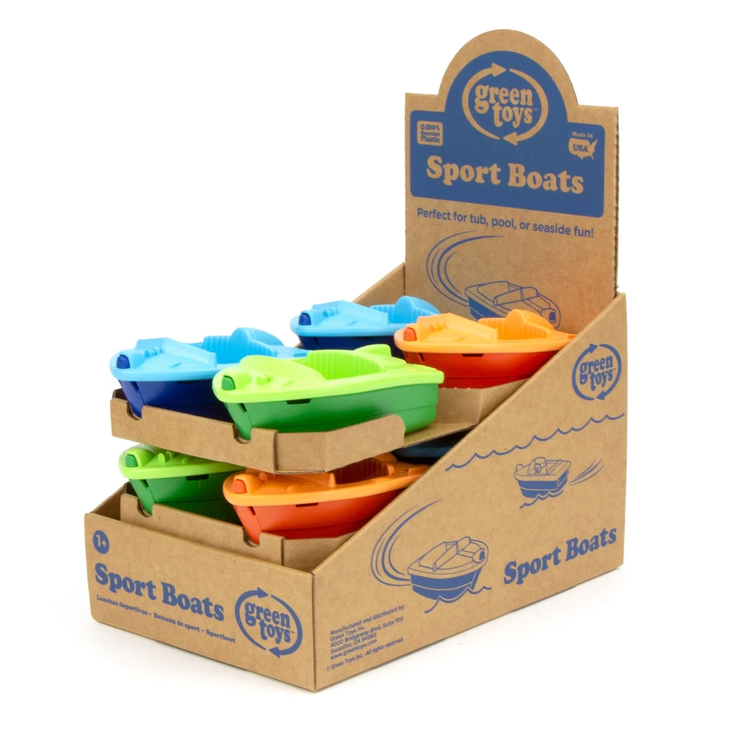 Recycled Sport Boat (1 Unit Assorted) by Green Toys - Image 8