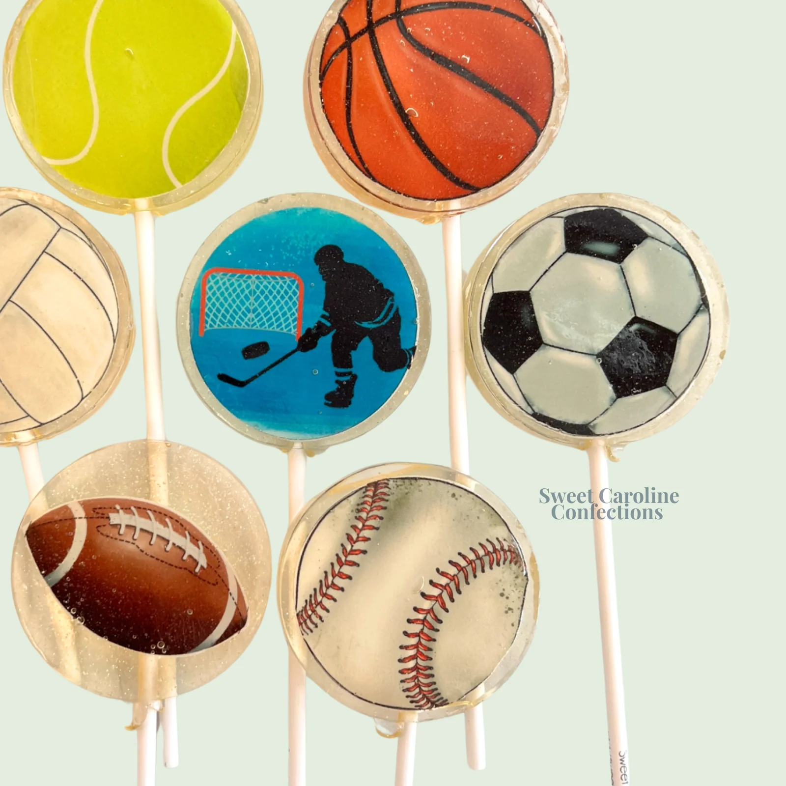 Sports Collection Lollipop - Lime  by Sweet Caroline Confections - Image 3