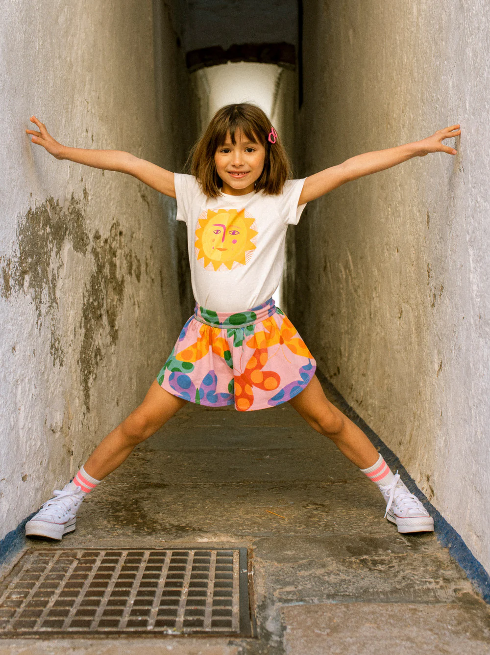 Sporty Petal Shorts - Butterfly Spot by Tea Collection - Image 4