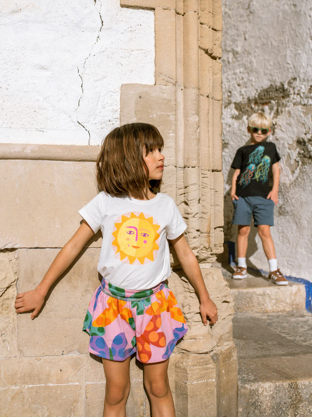 Sporty Petal Shorts - Butterfly Spot by Tea Collection - Image 6