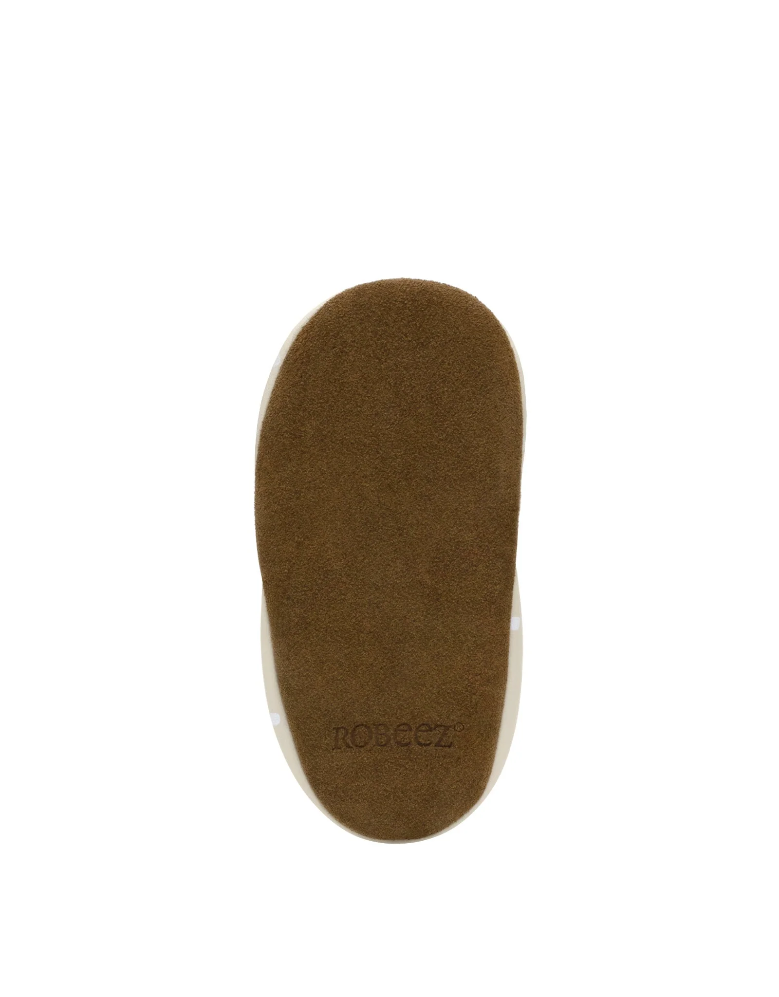 Spotted A Cutie Soft Soles - Beige by Robeez - Image 6