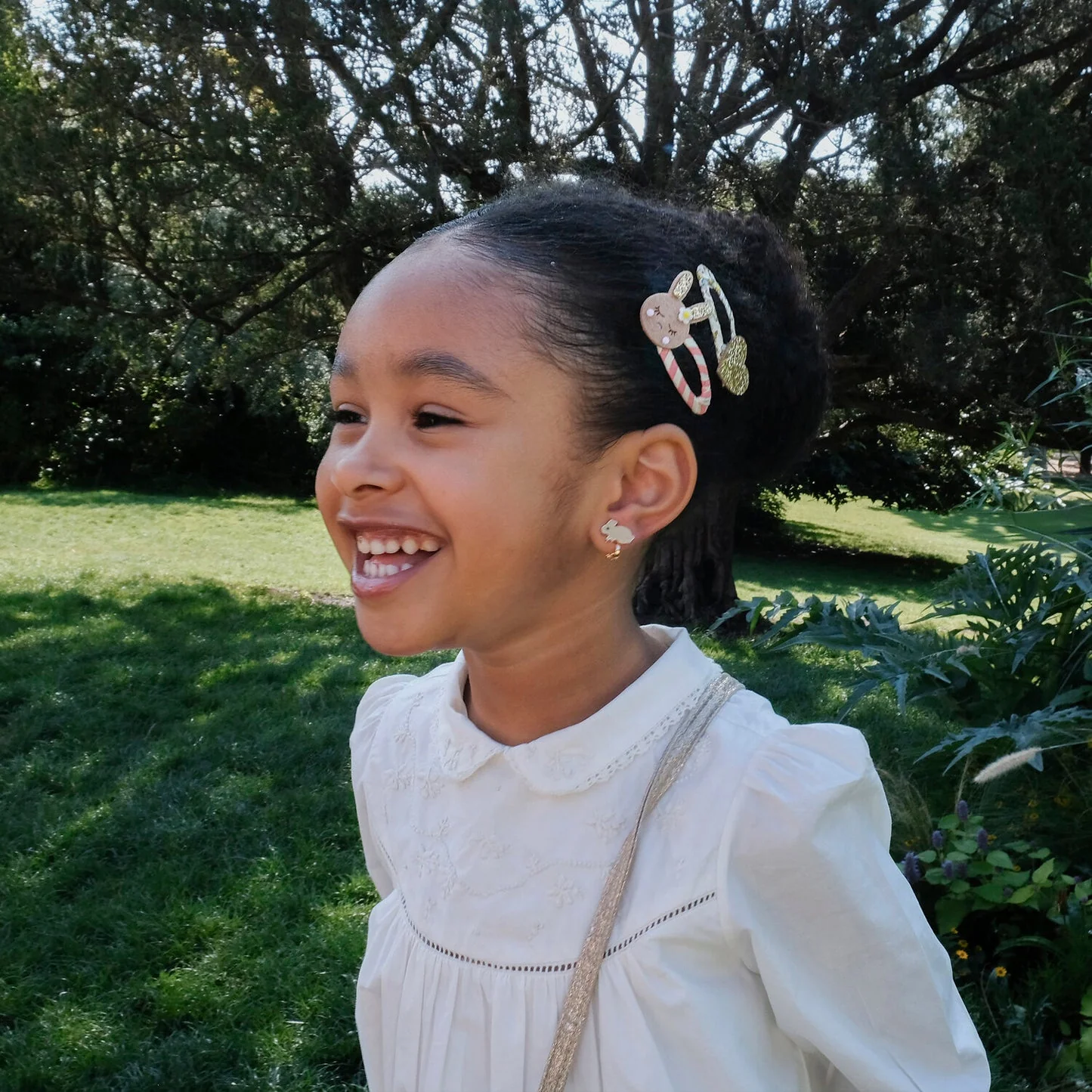 Spring Garden Clip On Earrings by Rockahula Kids - Image 2