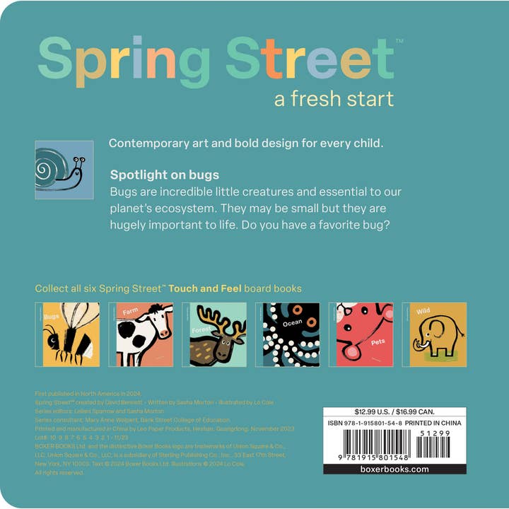 Spring Street Touch and Feel: Bugs - Board Book - Image 3