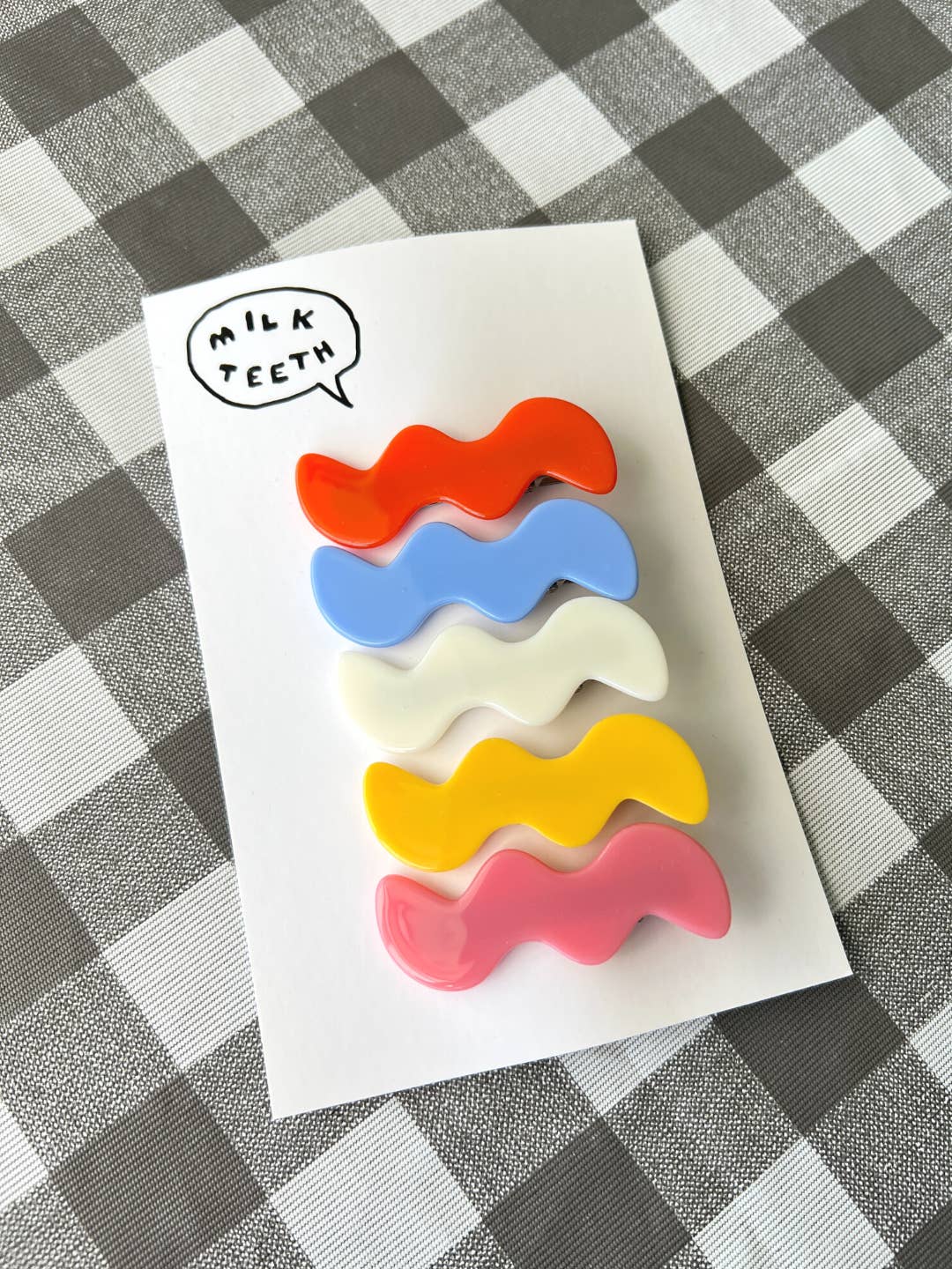 Squiggle Too Barrette Set of 5 by Milk Teeth - Image 3