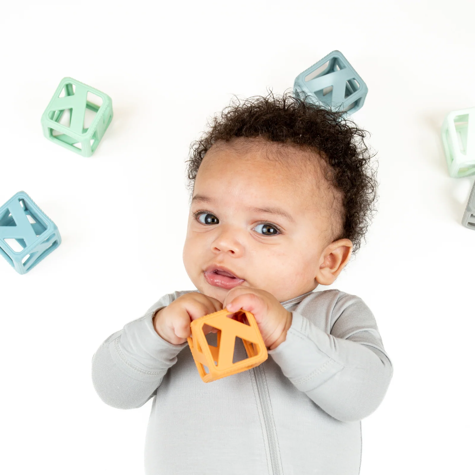 Stack N Chew Cubes - Earthy by Malarkey Kids - Image 2