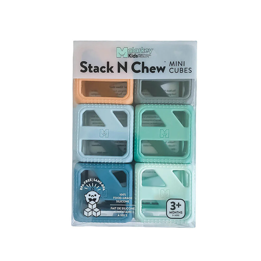 Stack N Chew Cubes - Earthy by Malarkey Kids - Image 3