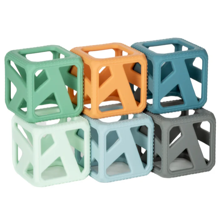 Stack N Chew Cubes - Earthy by Malarkey Kids - Image 4